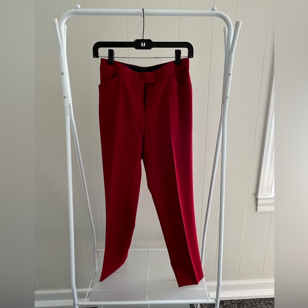 Red Theory Suit Pants